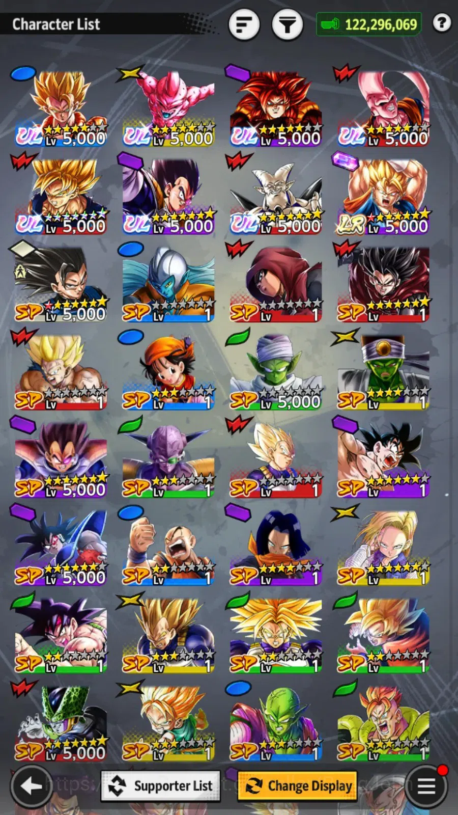 Dragon Ball Legends Accounts High-End Android| Lvl 159|122M Total Power|19 CC|1 LR|7 UL|LR S Vegito|UL S Gogeta,KID,SS4 11