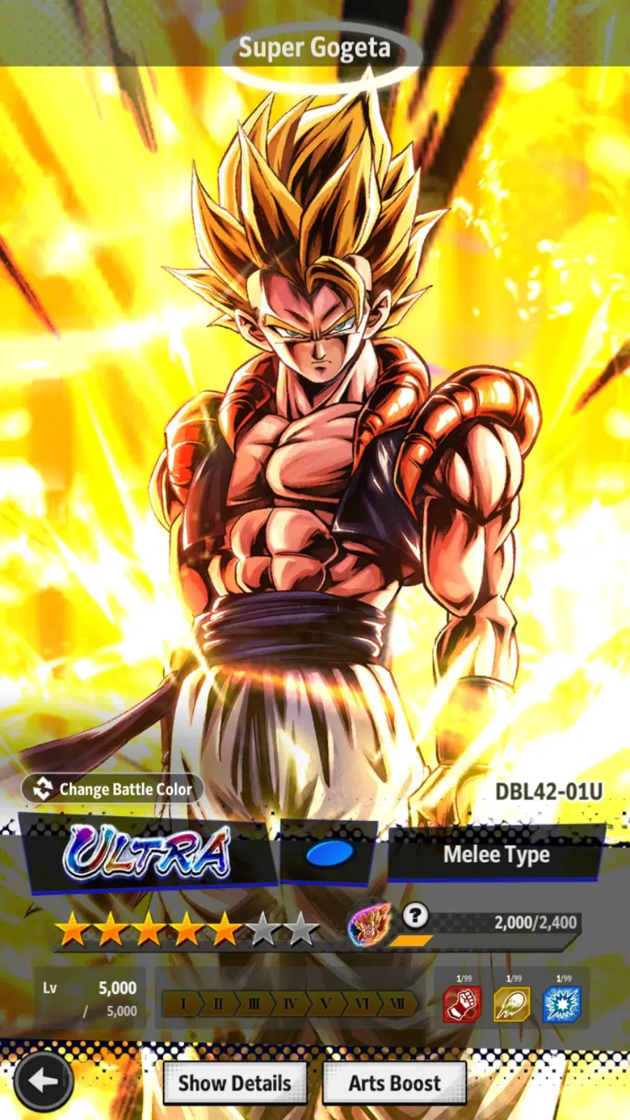 Dragon Ball Legends Accounts High-End Android| Lvl 159|122M Total Power|19 CC|1 LR|7 UL|LR S Vegito|UL S Gogeta,KID,SS4 9