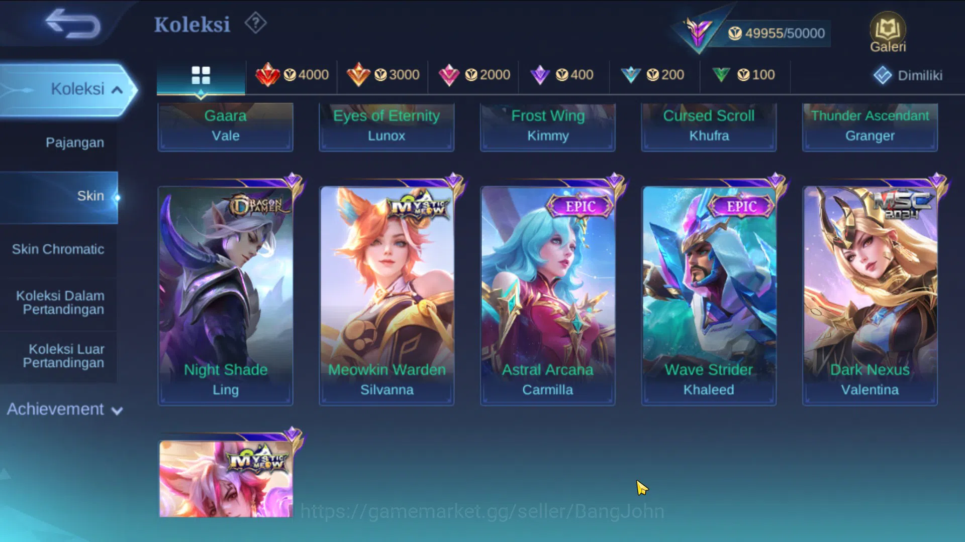 Mobile Legends: Bang Bang Accounts Global Hero 100, Skin 195, Emblem All Max | Prime  image 14