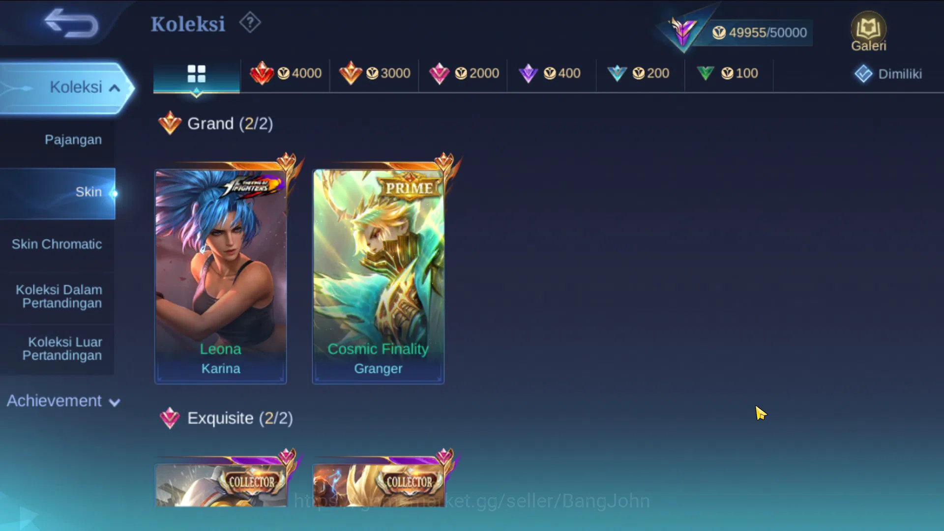 Mobile Legends: Bang Bang Accounts Global Hero 100, Skin 195, Emblem All Max | Prime  image 7