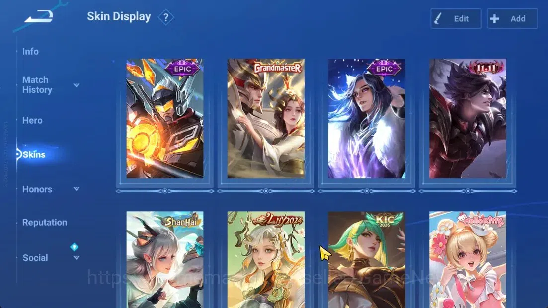 Honor of Kings Accounts Hero112 Skin110|4 Legend,KIC Luna,Sanxingdui HouYi image 4