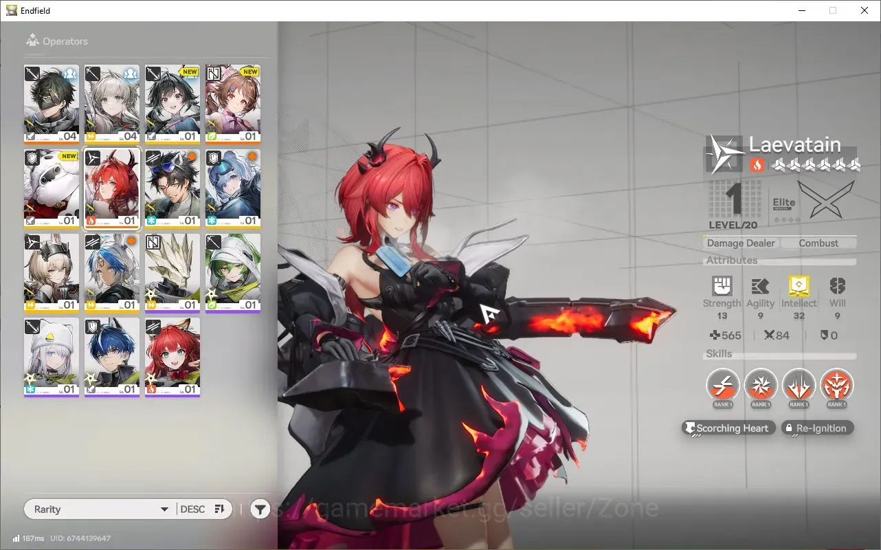 Arknights: Endfield Accounts NA/EU|AL2|Fresh Starter 1 Limit(Laevatain)|Many Resources|Story Ch I Process I Valley Reboot 1