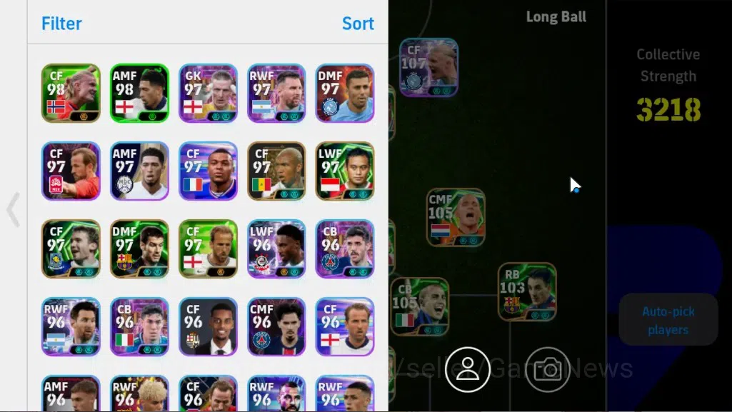 eFootball Accounts Legends & Iconic Players Android|BigTime Gareth Bale,ShowTime Erling Haaland,Epic W Rooney,Wesley 2