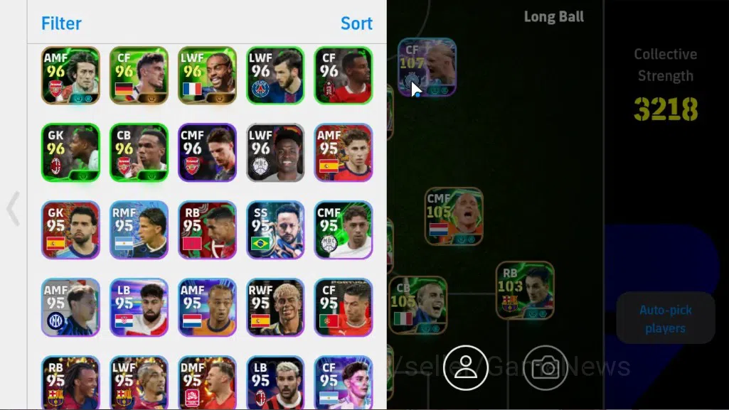 eFootball Accounts Legends & Iconic Players Android|BigTime Gareth Bale,ShowTime Erling Haaland,Epic W Rooney,Wesley 3