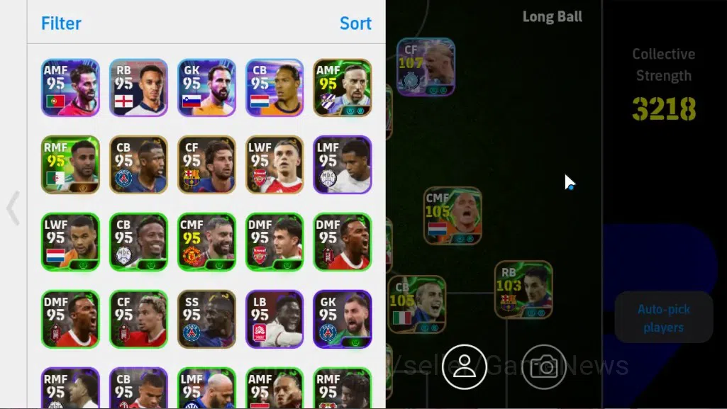 eFootball Accounts Legends & Iconic Players Android|BigTime Gareth Bale,ShowTime Erling Haaland,Epic W Rooney,Wesley 4