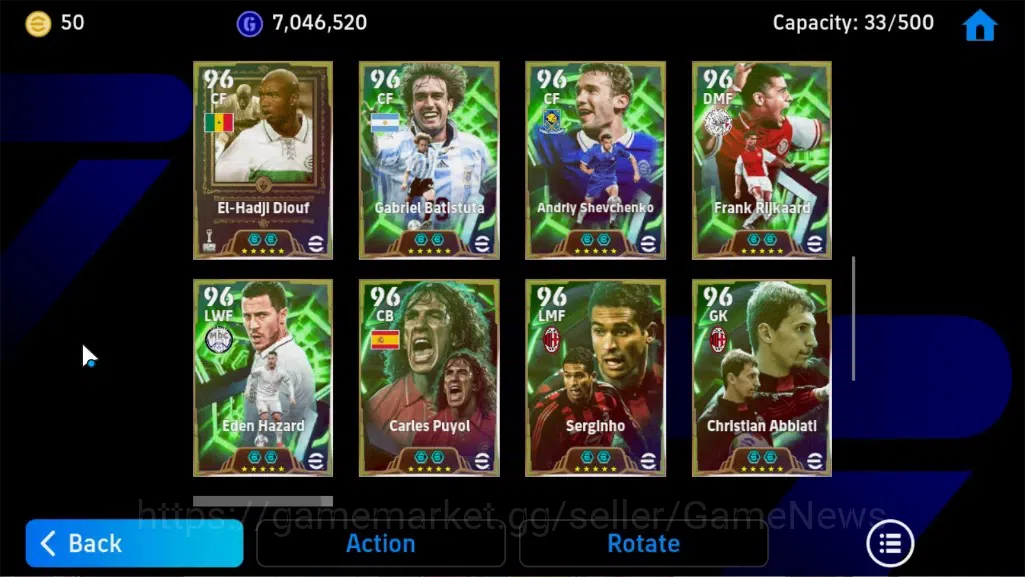 eFootball Accounts Legends & Iconic Players Android|BigTime Gareth Bale,ShowTime Erling Haaland,Epic W Rooney,Wesley 9