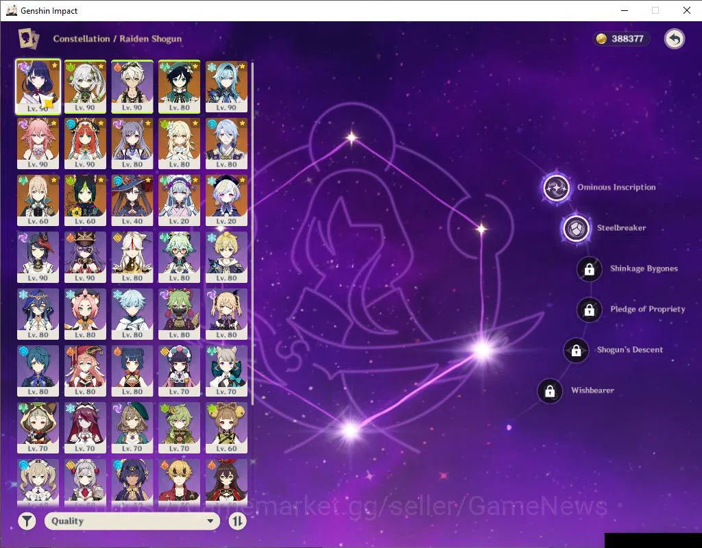 Genshin Impact Accounts ASIA|AR 58|7 Limited+6(*5Weapon)|Ayato+sign,Raiden image 4