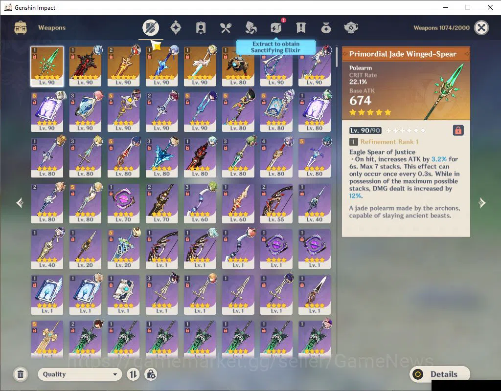 Genshin Impact Accounts ASIA|AR 58|7 Limited+6(*5Weapon)|Ayato+sign,Raiden image 5