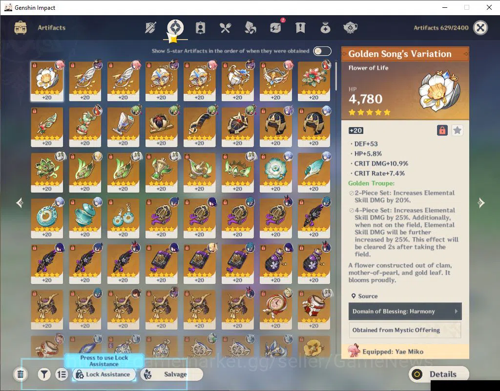 Genshin Impact Accounts ASIA|AR 58|7 Limited+6(*5Weapon)|Ayato+sign,Raiden image 6