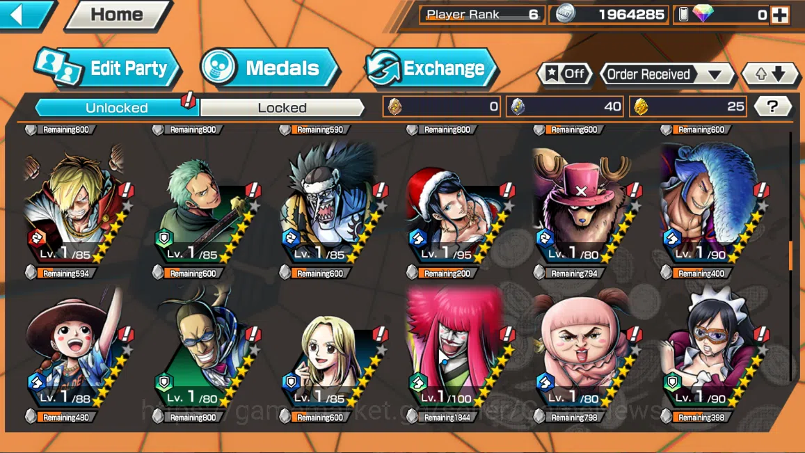 One Piece Bounty Rush Accounts Global|6EX|Fire Emperor Sabo,WI Law,5Elder Nusjuro image 10