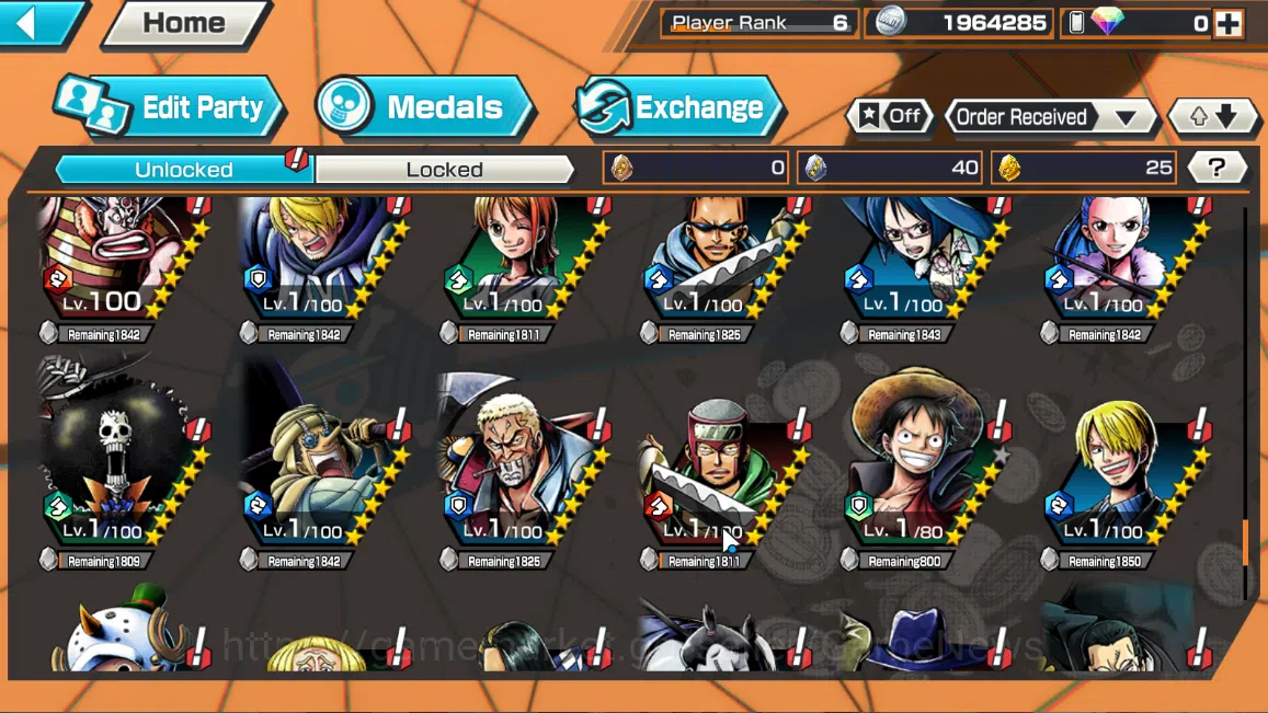 One Piece Bounty Rush Accounts Global|6EX|Fire Emperor Sabo,WI Law,5Elder Nusjuro image 7