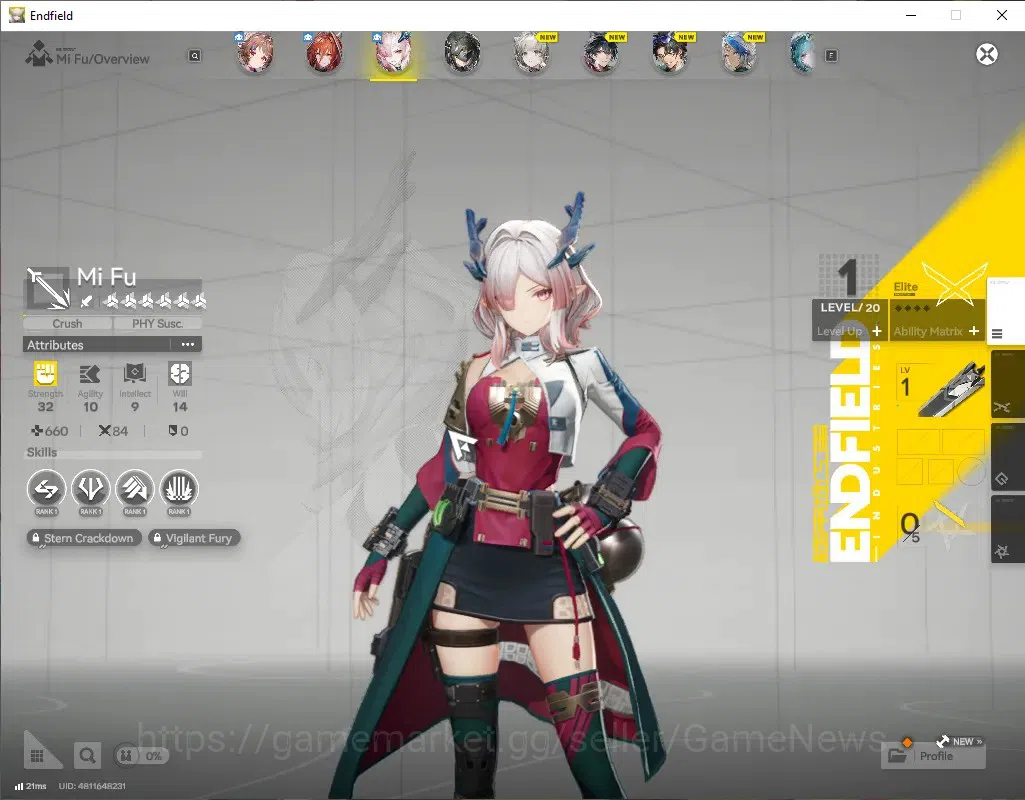 Arknights: Endfield Accounts ASIA | Starter with Selector OP | Mi Fu | Ardelia+ image 3