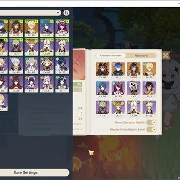 Genshin Impact Accounts Mid Game ASIA|AR 35|2 Limited (Flins & Hu Tao) + Standard Dehya|Low Main Quest & Map Explore|Reuni
