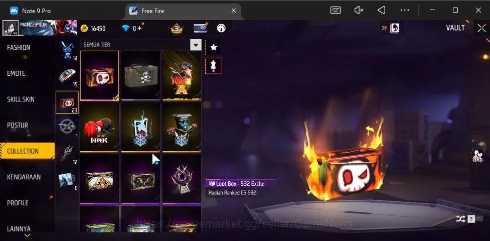 Free Fire Accounts Indonesia|Ak47 Blue Flame Draco Lv 5,SCAR Megalodo image 10