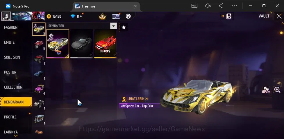 Free Fire Accounts Indonesia|Ak47 Blue Flame Draco Lv 5,SCAR Megalodo image 11