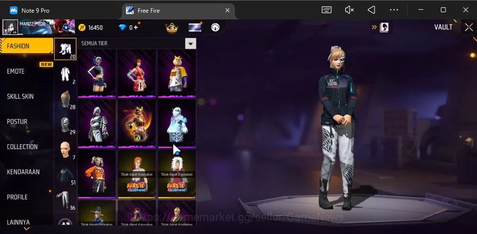 Free Fire Accounts Indonesia|Ak47 Blue Flame Draco Lv 5,SCAR Megalodo image 7