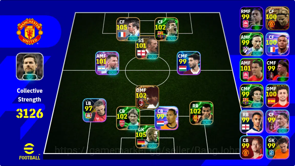 eFootball Accounts Powwr 3126 |david villa blitz cruler , eric canton image 1