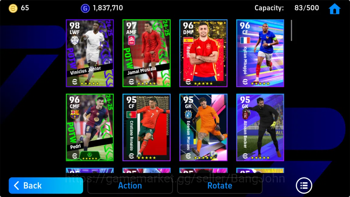eFootball Accounts Powwr 3126 |david villa blitz cruler , eric canton image 6