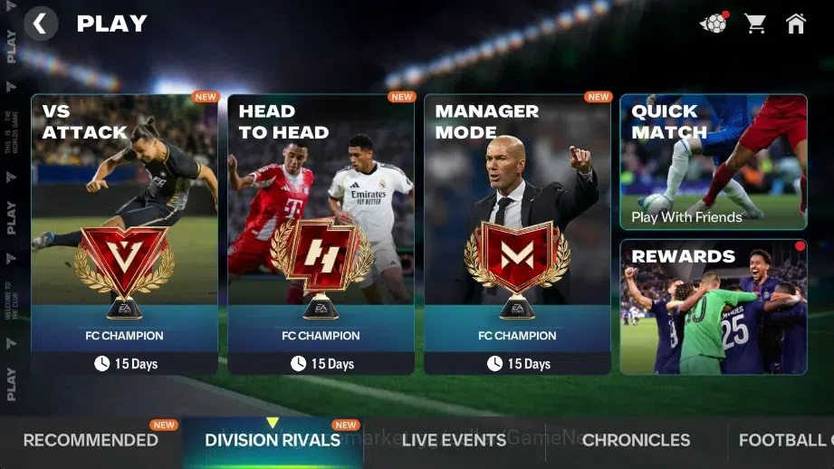 EA SPORTS FC Mobile Accounts OVR 126/64B Value, Max Badge|Starting 11 Full EVO( image 3