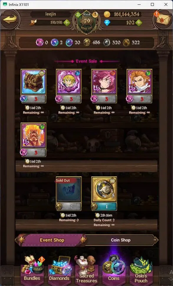 The Seven Deadly Sins: Grand Cross Accounts GLOBAL|4M CC| LR Mesis MAX| UR Menor 2/6,KOP Trist image 3