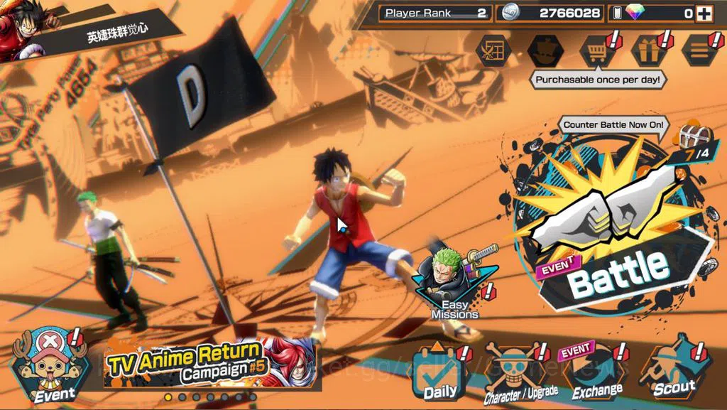 One Piece Bounty Rush Accounts Global|4EX|BMO Kaido,5Elder Nusjuro,Winner Island image 1