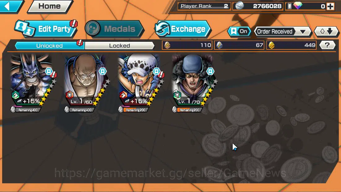 One Piece Bounty Rush Accounts Global|4EX|BMO Kaido,5Elder Nusjuro,Winner Island image 10
