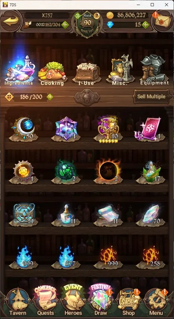 The Seven Deadly Sins: Grand Cross Accounts ASIA|4,4M CC|70 LS+Selector Box|3 LR+6UR+Many Cola image 16