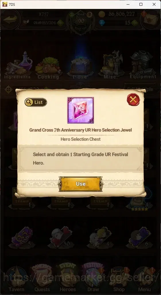 The Seven Deadly Sins: Grand Cross Accounts ASIA|4,4M CC|70 LS+Selector Box|3 LR+6UR+Many Cola image 19