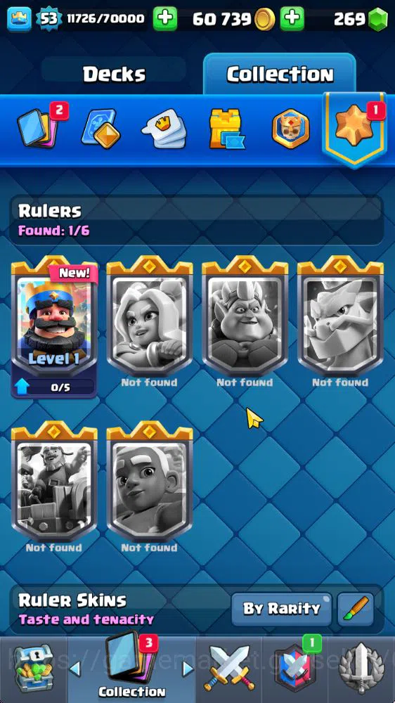 Clash Royale Accounts Midgame Lvl 53|Trophy 8271|KTL 14|Limited Skin|Card 121|8 EVO,8 Champ,21 Legend,33 Epic,30 Rare,29 12