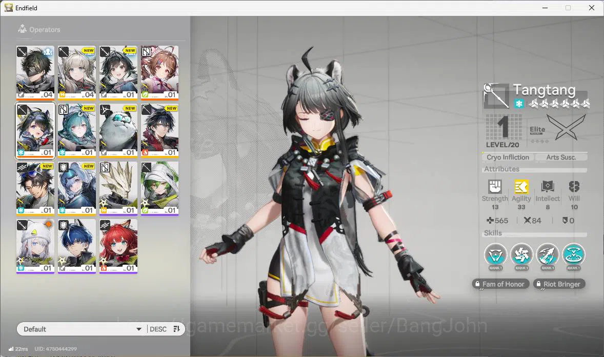 Arknights: Endfield Accounts ASIA|Fresh starter|1 limit| Tangtang, Ardelia+sign image 12