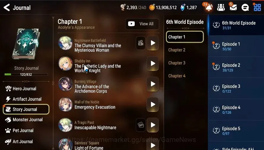 Epic Seven Accounts GLOBAL|UnVerif|6 ML(Zio,AYufine,NC Landy,LC Bellon image 8