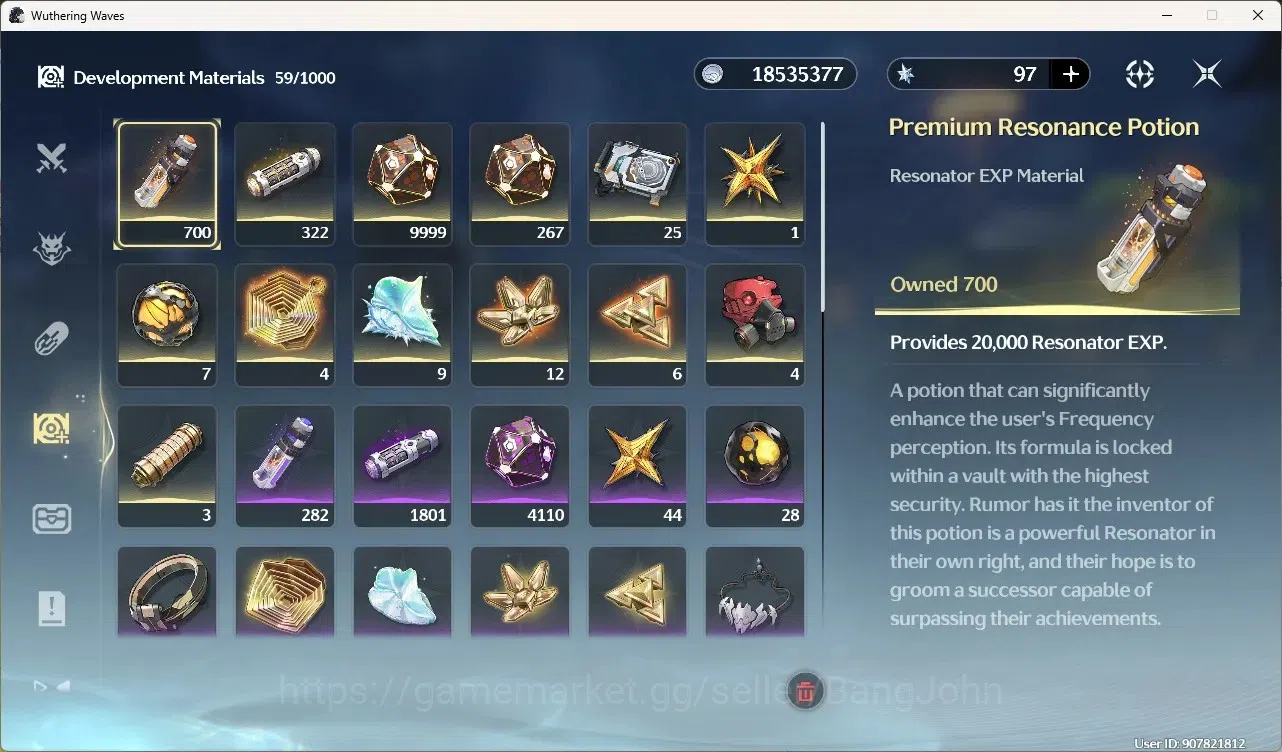 Wuthering Waves Accounts Starter SEA|UL 49|Rank 5|6 Char 10