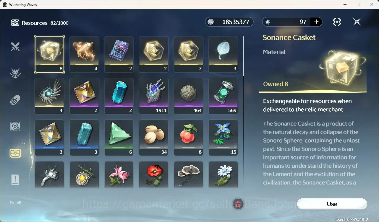 Wuthering Waves Accounts Starter SEA|UL 49|Rank 5|6 Char 11