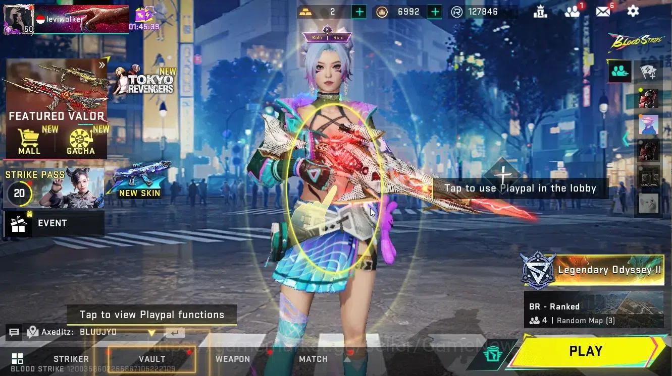 Blood Strike Accounts ASIA|4 ETERNAL[RAN-Rave,VOLT-DeathClaw,ZERO-Oda,DE image 1