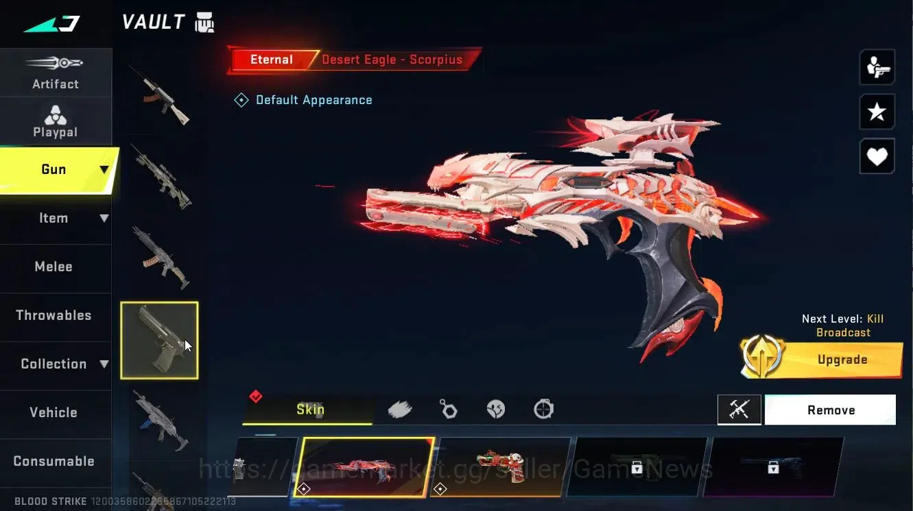 Blood Strike Accounts ASIA|4 ETERNAL[RAN-Rave,VOLT-DeathClaw,ZERO-Oda,DE image 15
