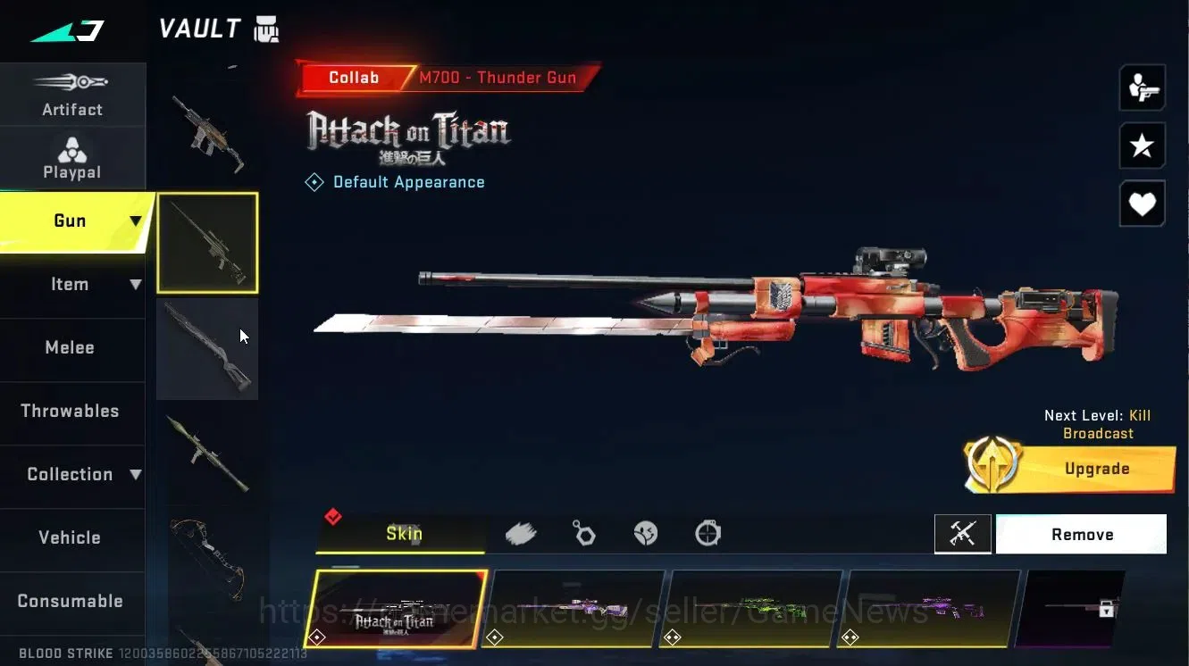 Blood Strike Accounts ASIA|4 ETERNAL[RAN-Rave,VOLT-DeathClaw,ZERO-Oda,DE image 16