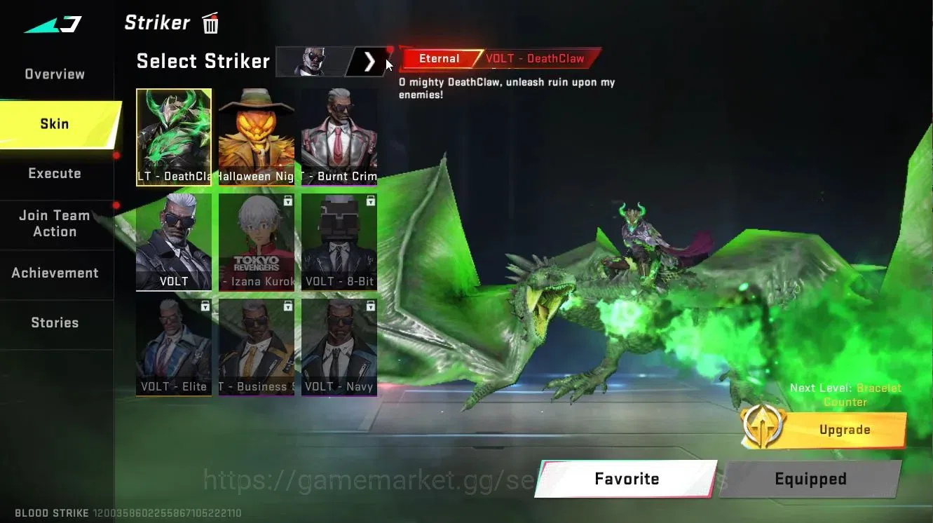 Blood Strike Accounts ASIA|4 ETERNAL[RAN-Rave,VOLT-DeathClaw,ZERO-Oda,DE image 7