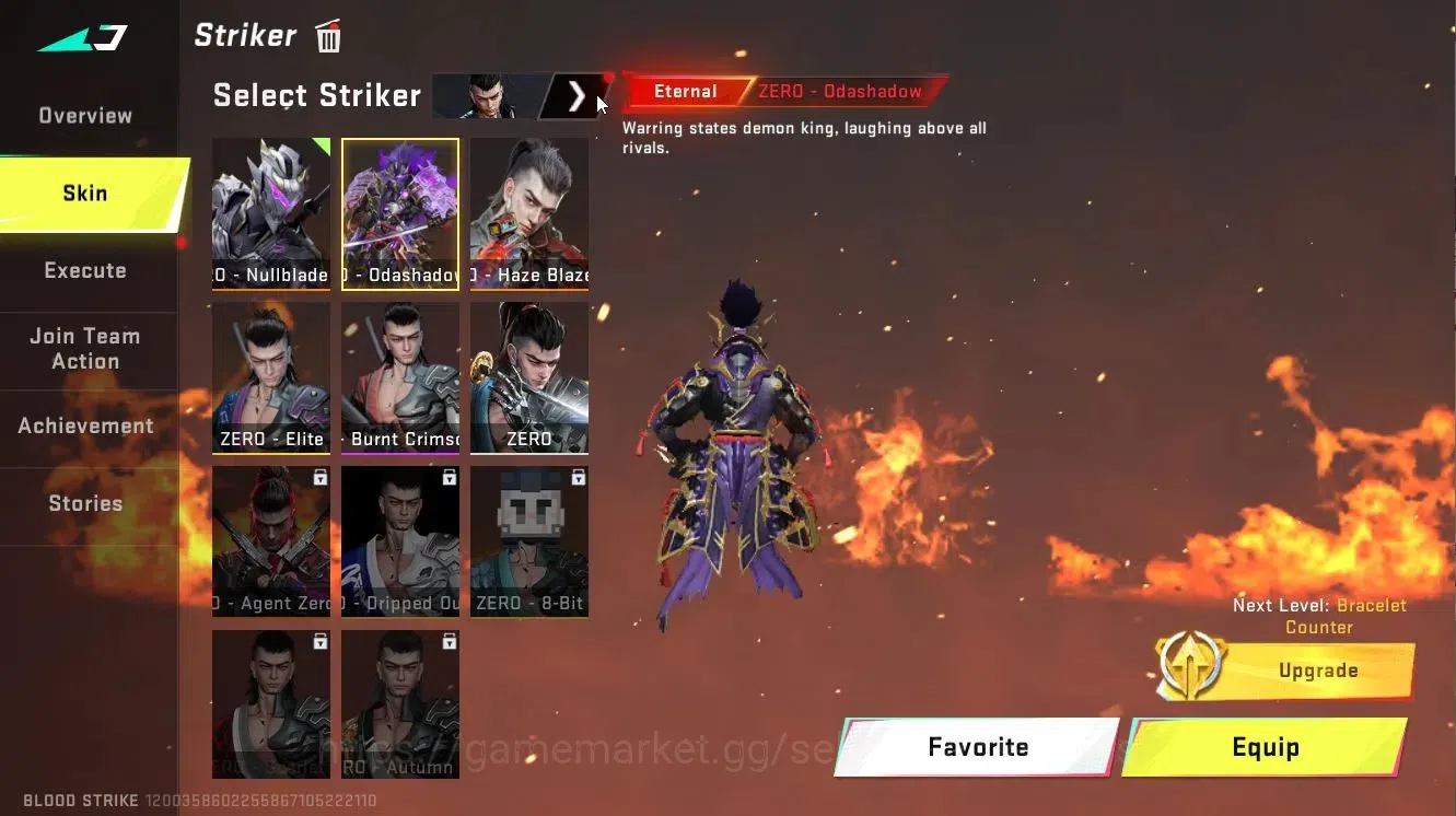Blood Strike Accounts ASIA|4 ETERNAL[RAN-Rave,VOLT-DeathClaw,ZERO-Oda,DE image 8