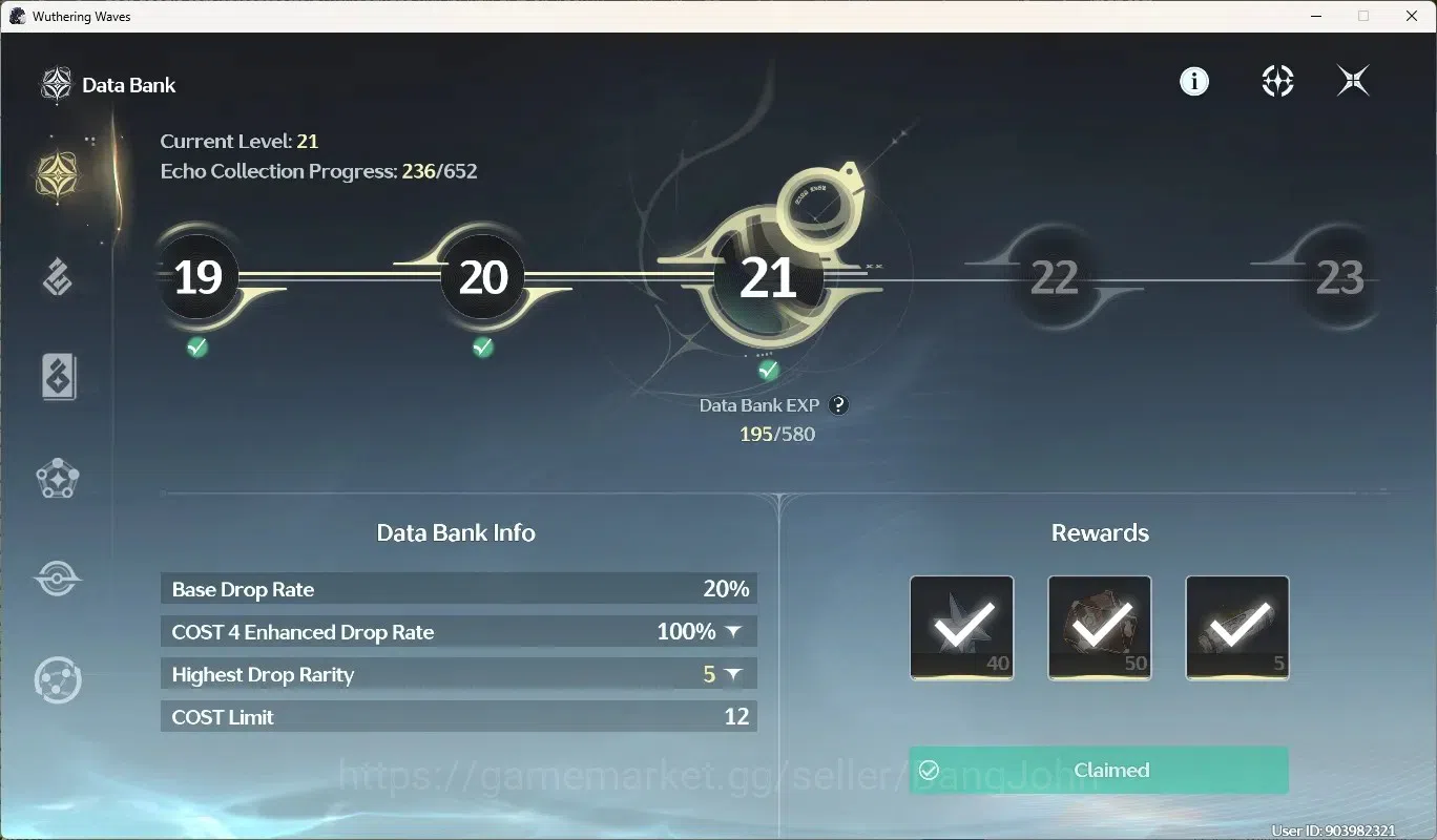Wuthering Waves Accounts SEA|UL 58|Rank 6|4 Char Limited [jinshi]+Sign, Pho image 12