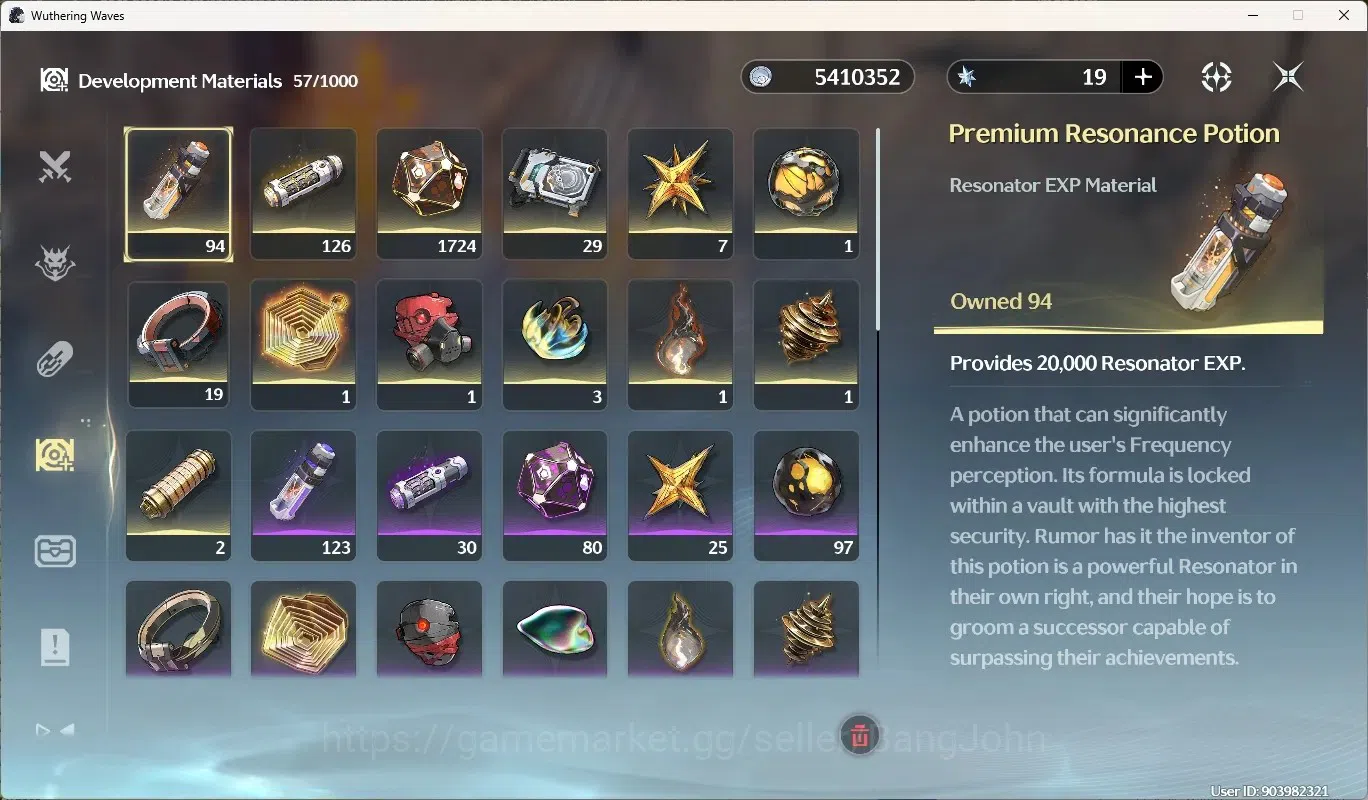 Wuthering Waves Accounts SEA|UL 58|Rank 6|4 Char Limited [jinshi]+Sign, Pho image 8