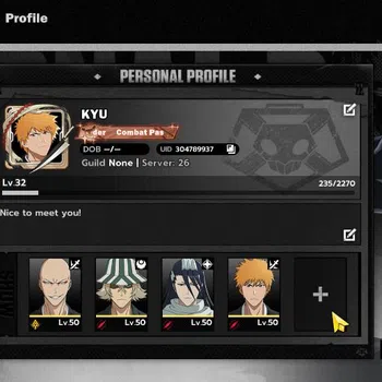 BLEACH: Soul Resonance Accounts [Nuverse SEA Server]|Lv32|4 SSR[Byakuya+Sign,Ichig image 1