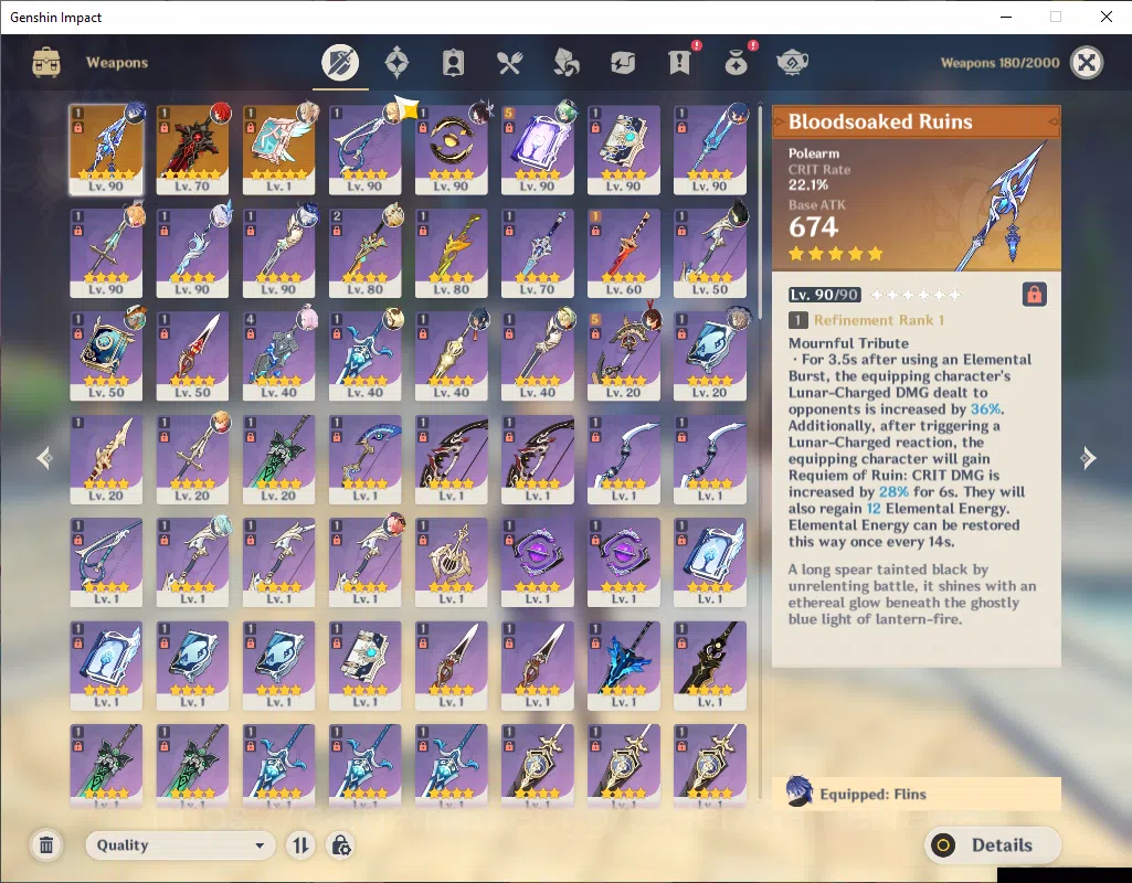 Genshin Impact Accounts ASIA|AR 56|6 Limited+3(*5Wep)|Prime Team Skirk|Fli image 5