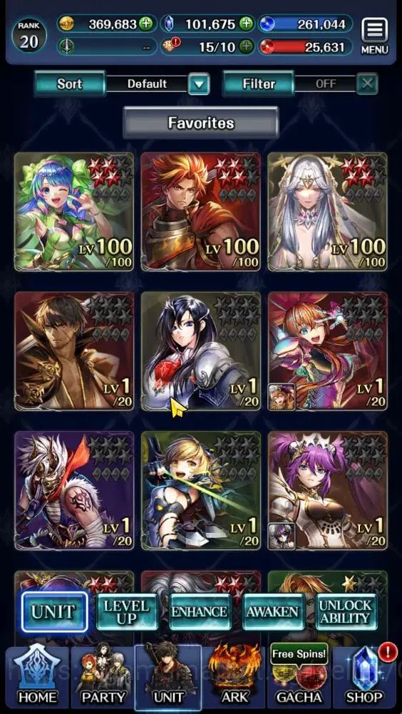 Last Cloudia Accounts Endgame GLOBAL|Rank 20|101k Crystal|Brave Frontier (Goddess Tilith,Fire God Vargas)+(G Lilaha,ES 1