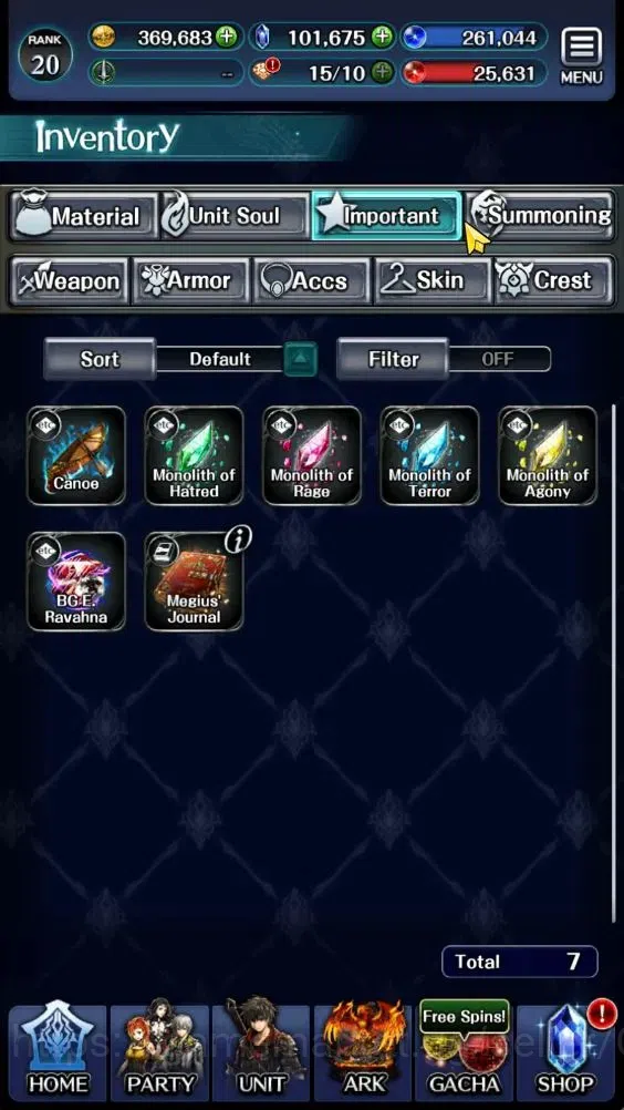 Last Cloudia Accounts Endgame GLOBAL|Rank 20|101k Crystal|Brave Frontier (Goddess Tilith,Fire God Vargas)+(G Lilaha,ES 11