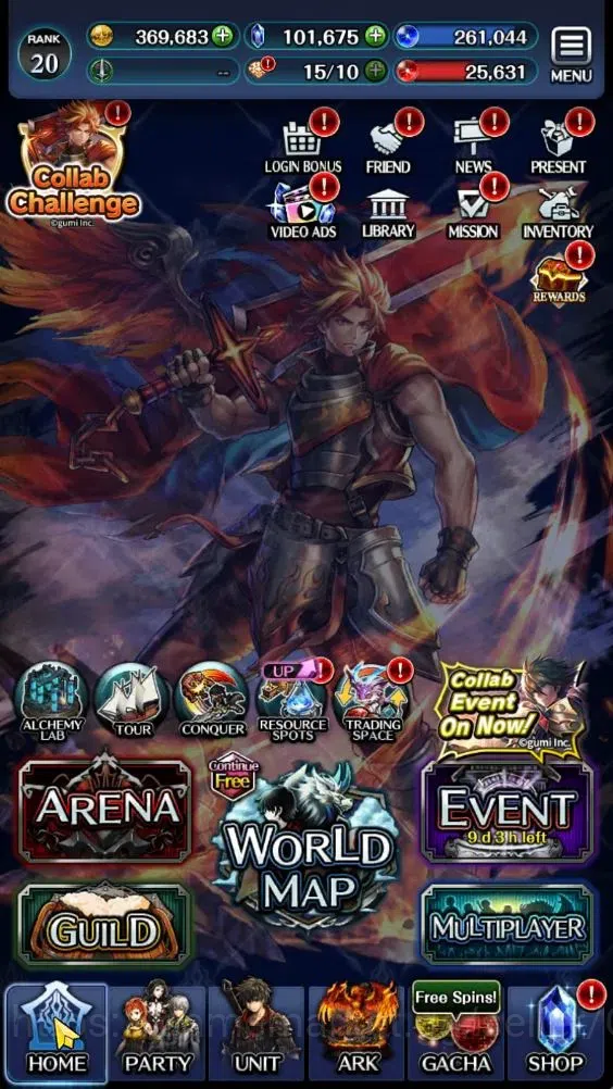 Last Cloudia Accounts Endgame GLOBAL|Rank 20|101k Crystal|Brave Frontier (Goddess Tilith,Fire God Vargas)+(G Lilaha,ES 6