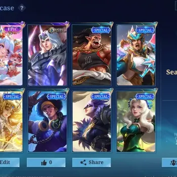 Mobile Legends: Bang Bang Accounts Collector Global|68 Skin|Seasoned|Epic10th Nana,DragonTamer Lancelot,Special Natalia