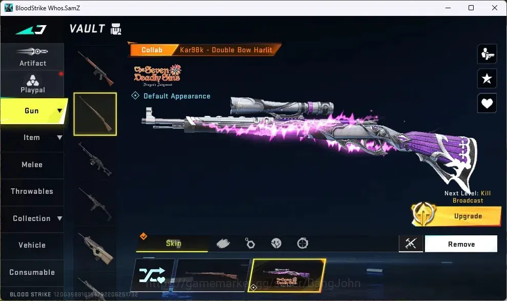 Blood Strike Accounts ASIA | 1 ETERNAL | 1 LIMITED | 1 EVA+2 7DS+1 TR GU image 10