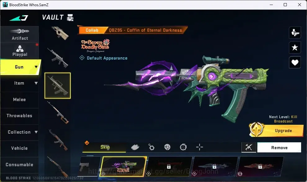 Blood Strike Accounts ASIA | 1 ETERNAL | 1 LIMITED | 1 EVA+2 7DS+1 TR GU image 12