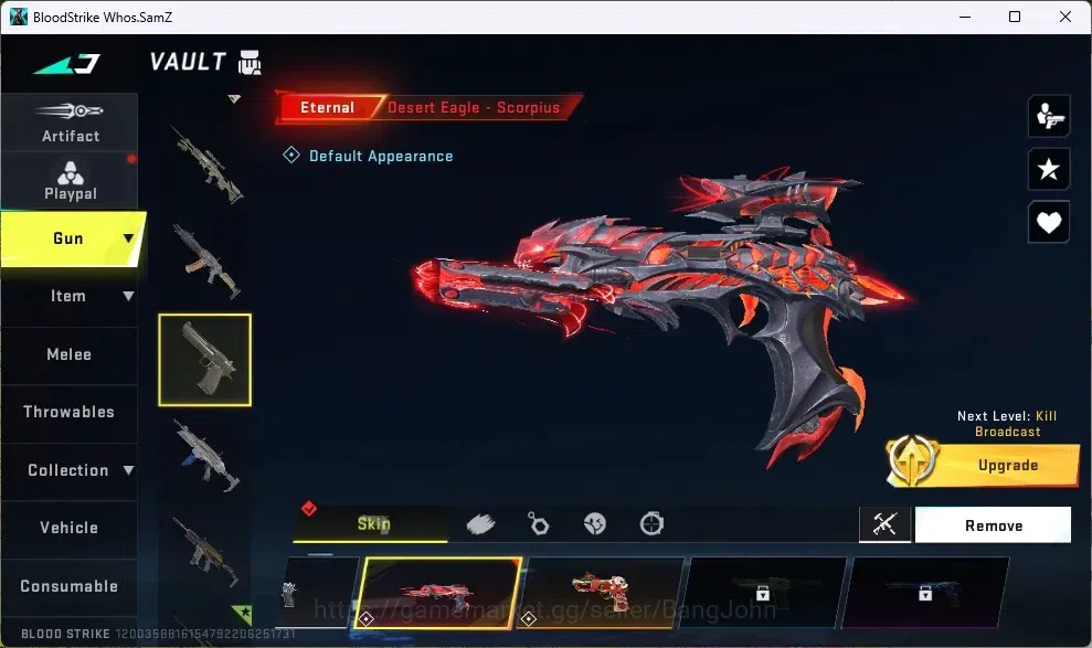 Blood Strike Accounts ASIA | 1 ETERNAL | 1 LIMITED | 1 EVA+2 7DS+1 TR GU image 4