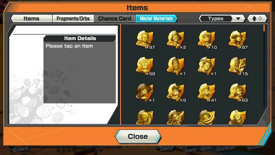 One Piece Bounty Rush Accounts High-End Global | EX 4 | PR 42 | Monkey D. Luffy Max,Sabo Max,Kuzan Max,Gol D. Roger Max | RD 11
